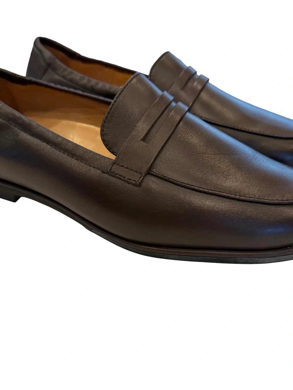 ABEO Women Naomi Loafers Shoes Brown Leather Flats Sz 7.5 NEW